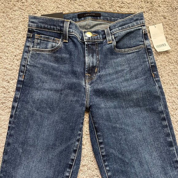 J Brand Selena Mid Rise Crop Boot Jeans Eco Wash Size 26 NWT - Picture 1 of 8